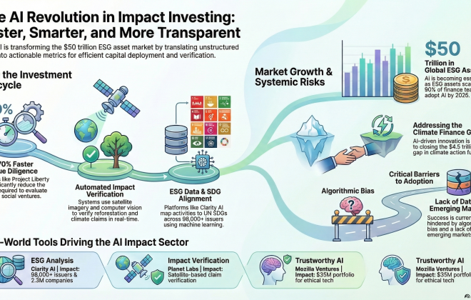 ai transforming impact investing infographic